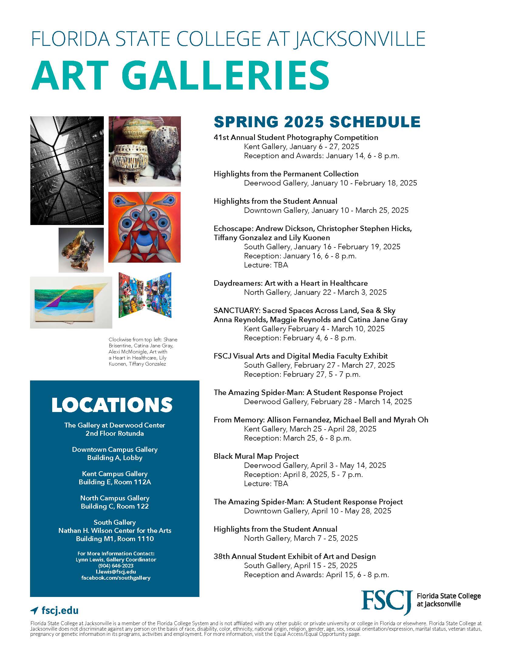 Gallery Schedule 2024 Fall